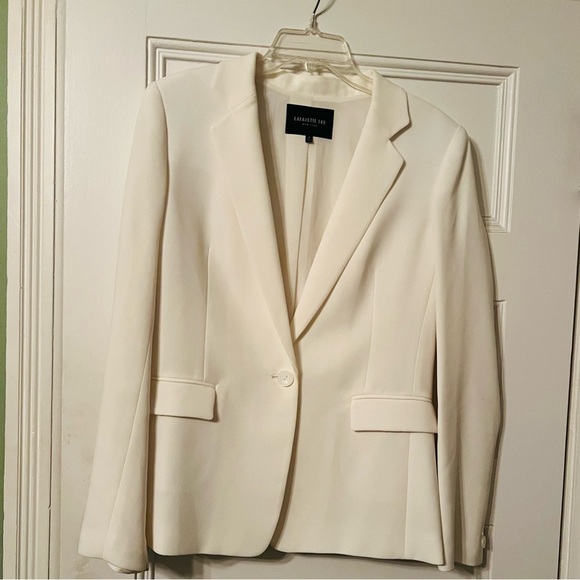 Lafayette 148 women’s white skirt suit with blazer - Picture 2 of 5